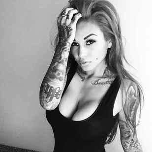 🔥 Горячие фото, портфолио модели  #15633 Тату модель Brittanya Razavi