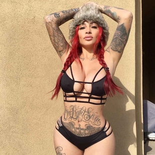 🔥 Горячие фото, портфолио модели  #15646 Тату модель Brittanya Razavi