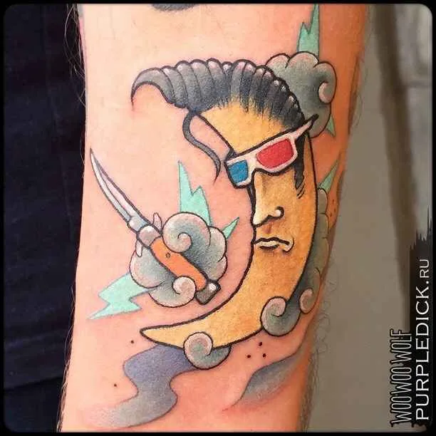 Tattoo artist Dmitriy PurpleDick Yakovlev color authors new school tattoo | Moscow, Russia
