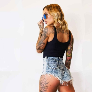 🔥 Горячие фото, портфолио модели  #15713 Тату модель Brittany Hetzer