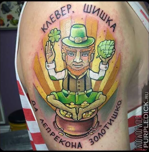 color new school Tatuaggio su shoulder #16330 | Tatuatore Дмитрий PurpleDick Яковлев