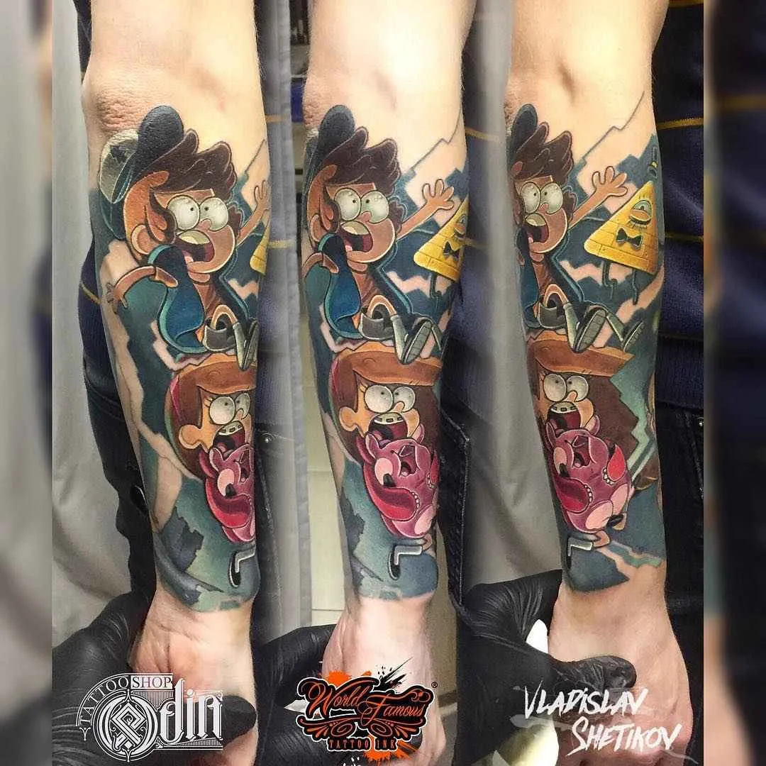 Tatuador Vladislav Shetikov tatuagem colorida realista, nova escola | Rússia