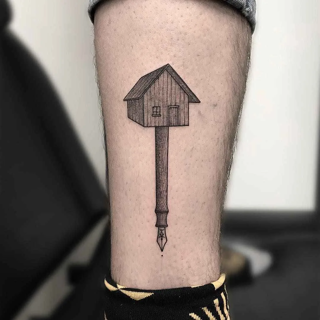 Tattoo artist Michele Volpi authors style minimalistic tattoo, linework, dotwork | Italy