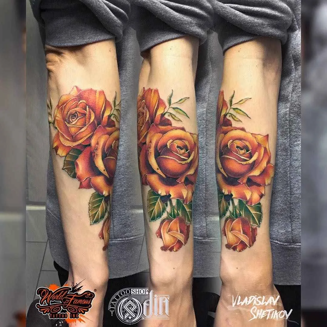 Tatuador Vladislav Shetikov tatuagem colorida realista, nova escola | Rússia