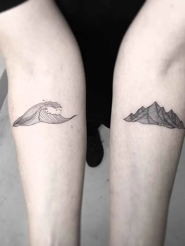 black linework tattoo on thigh #16291 | Tattoo Artist Iosep
