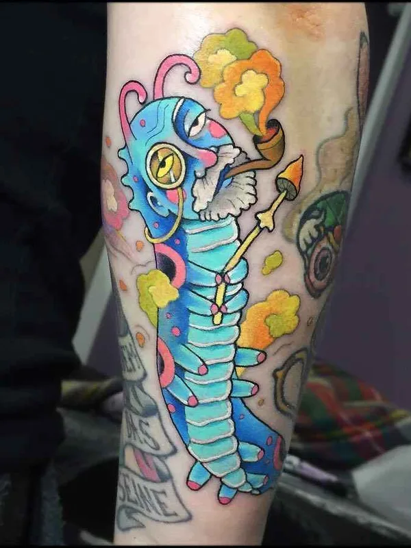 color new school Tatuaggio su forearm #16333 | Tatuatore Дмитрий PurpleDick Яковлев