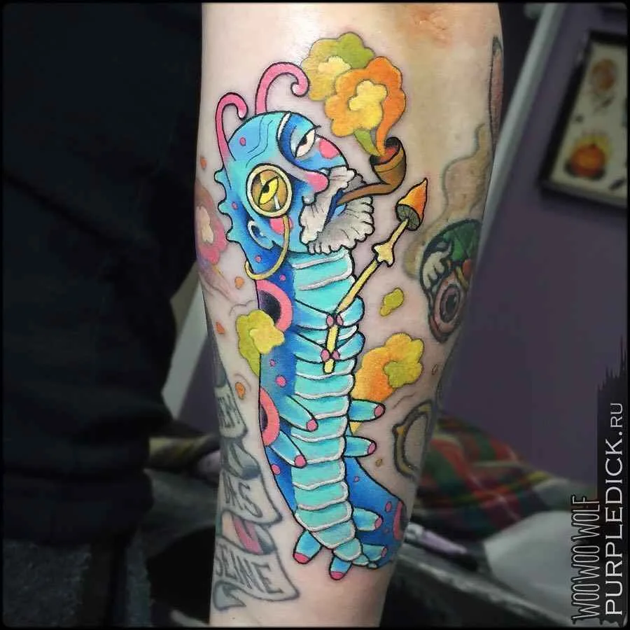 Tattoo artist Dmitriy PurpleDick Yakovlev color authors new school tattoo | Moscow, Russia
