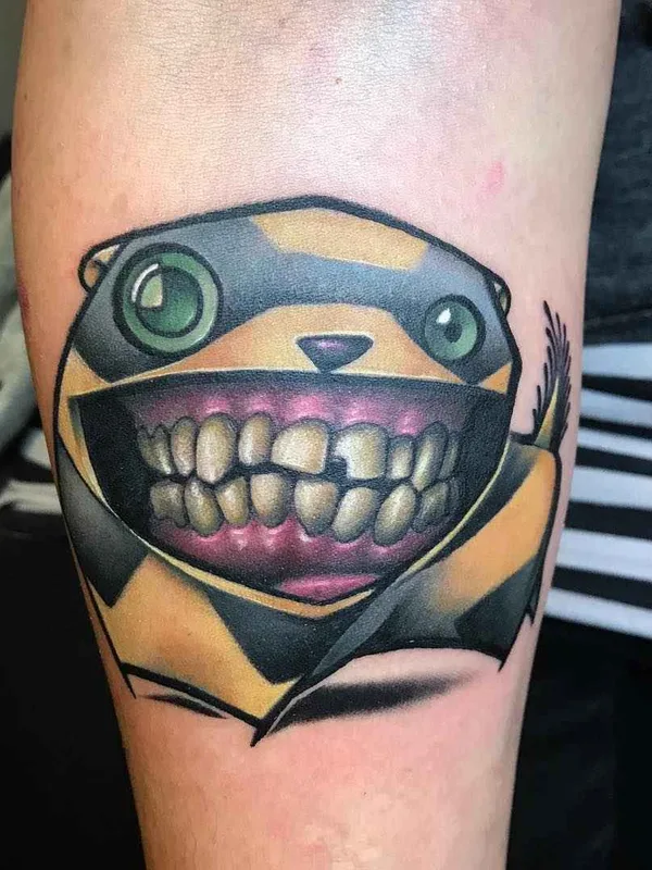 color new school Tatuaggio su forearm #15841 | Tatuatore Josh Peacock