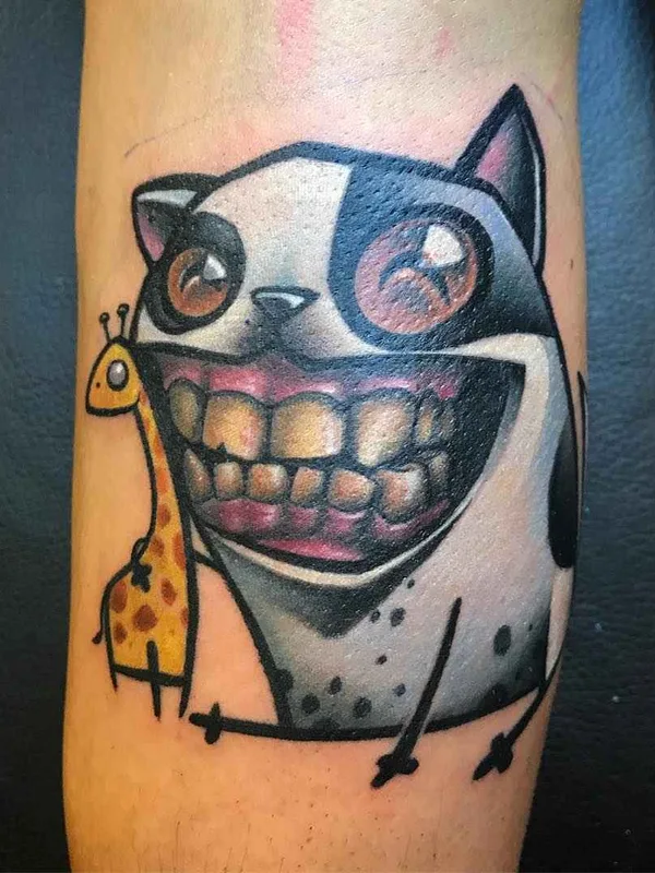 color cartoon Tatuaggio su forearm #15846 | Tatuatore Josh Peacock