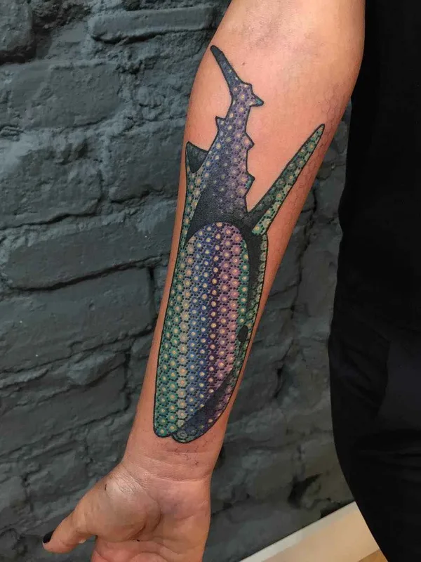 color geometric tattoo on forearm #15948 | Tattoo Artist Tomas Garcia