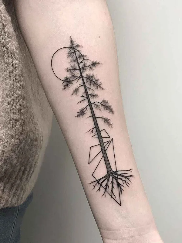 black linework Tatuagem em forearm #15582 | Tatuador Michele Volpi