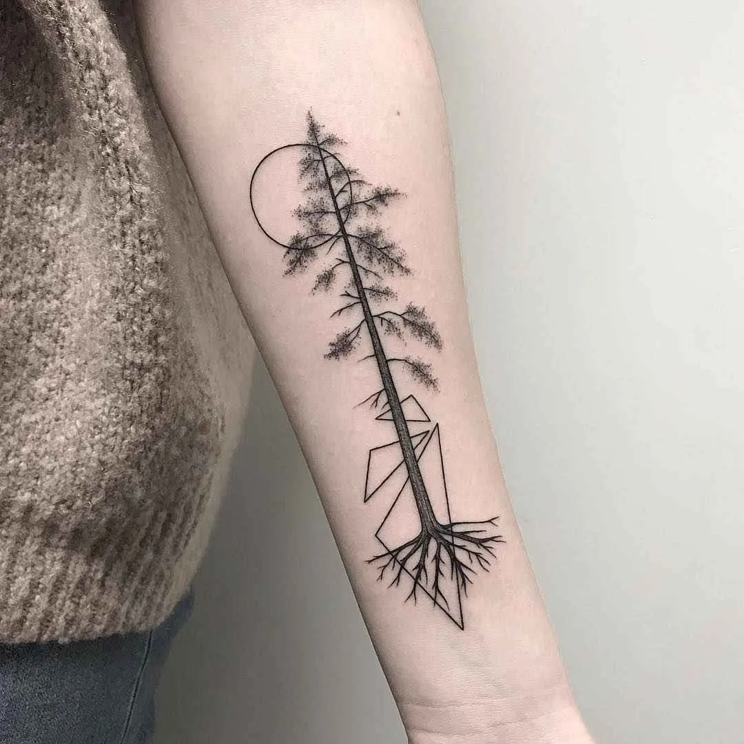 Tattoo artist Michele Volpi authors style minimalistic tattoo, linework, dotwork | Italy