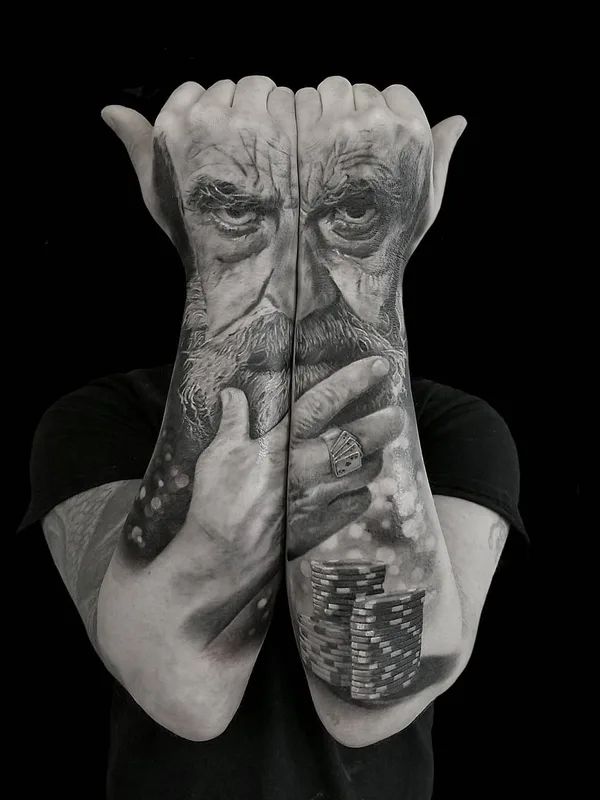 black and grey realism Tatuagem em forearm #27373 | Tatuador Chris Adamek