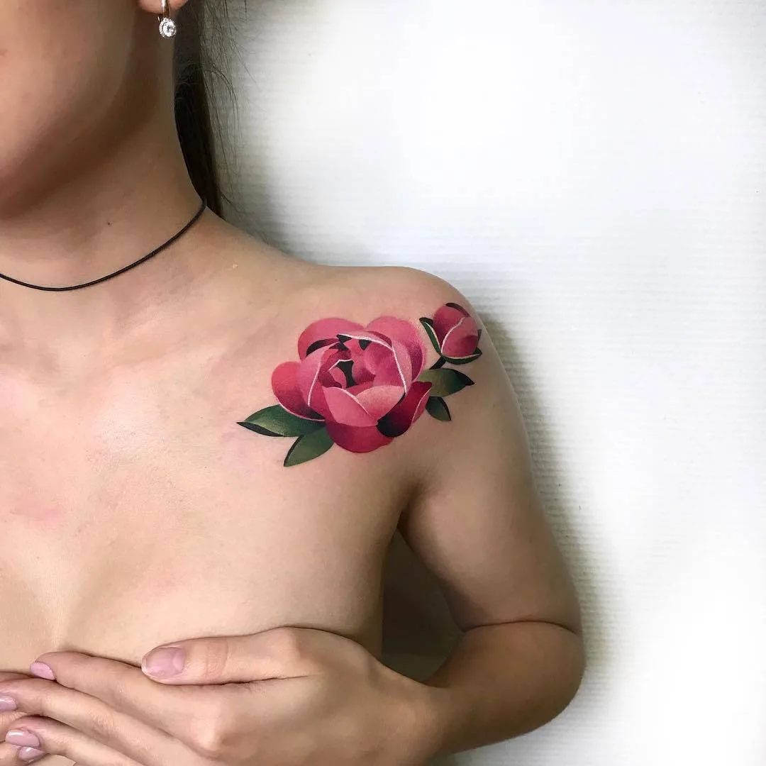 Artista del tatuaggio Natalya Sazhina, stile a colori autore watercolor tatuaggio | Mosca, Russia