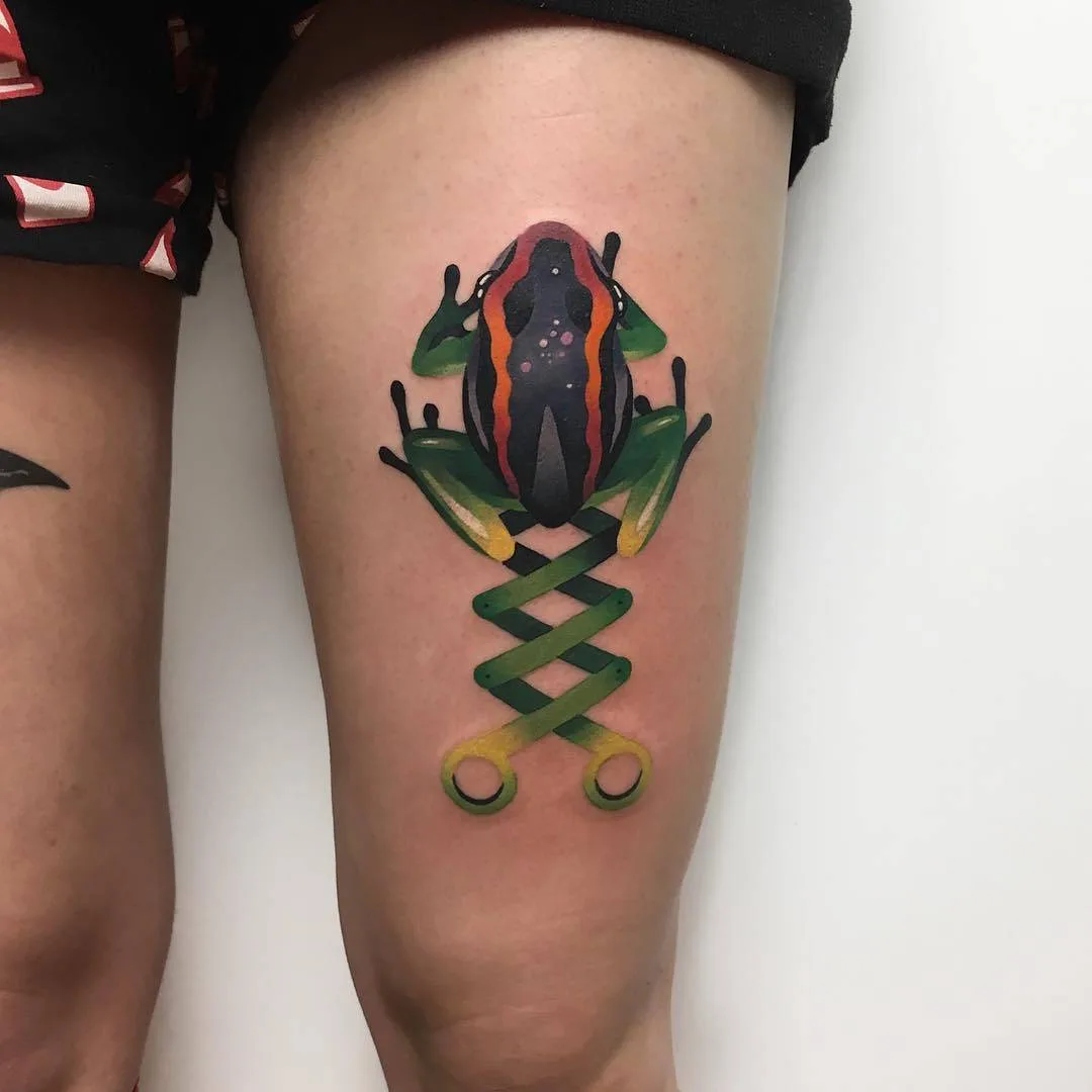Artista del tatuaggio Natalya Sazhina, stile a colori autore watercolor tatuaggio | Mosca, Russia