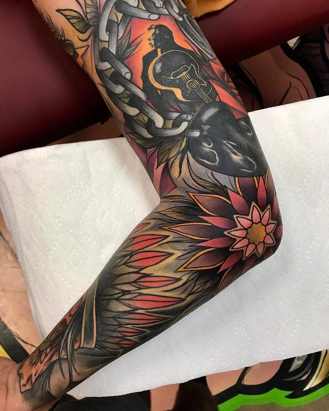 Artista di tattoo Jason Sketchy Lawyer, stile autore colori neo tradizionali tattoo | Atlanta, GA, USA
