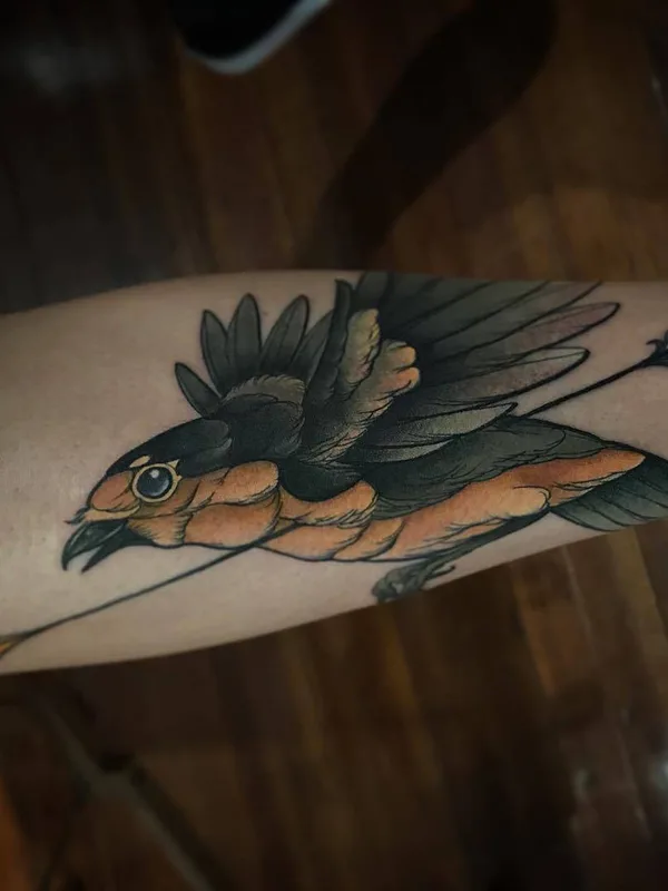 color neo traditional tatouage sur forearm #27478 | Artiste tatoueur Jason Sketchy Lawyer