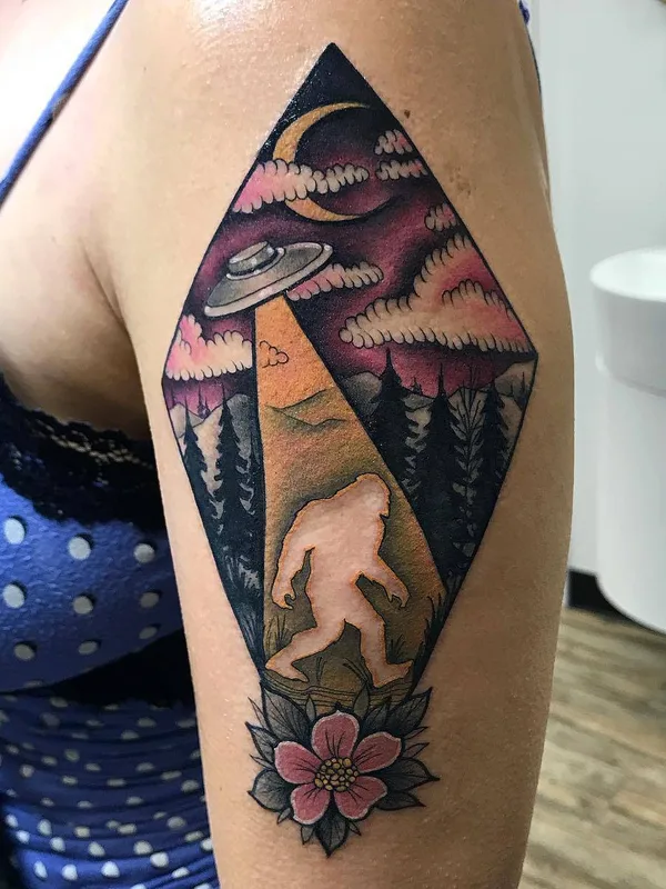 female color neo traditional tatouage sur upper arm #27473 | Artiste tatoueur Jason Sketchy Lawyer
