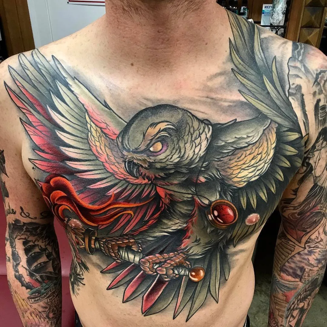 Artista di tattoo Jason Sketchy Lawyer, stile autore colori neo tradizionali tattoo | Atlanta, GA, USA