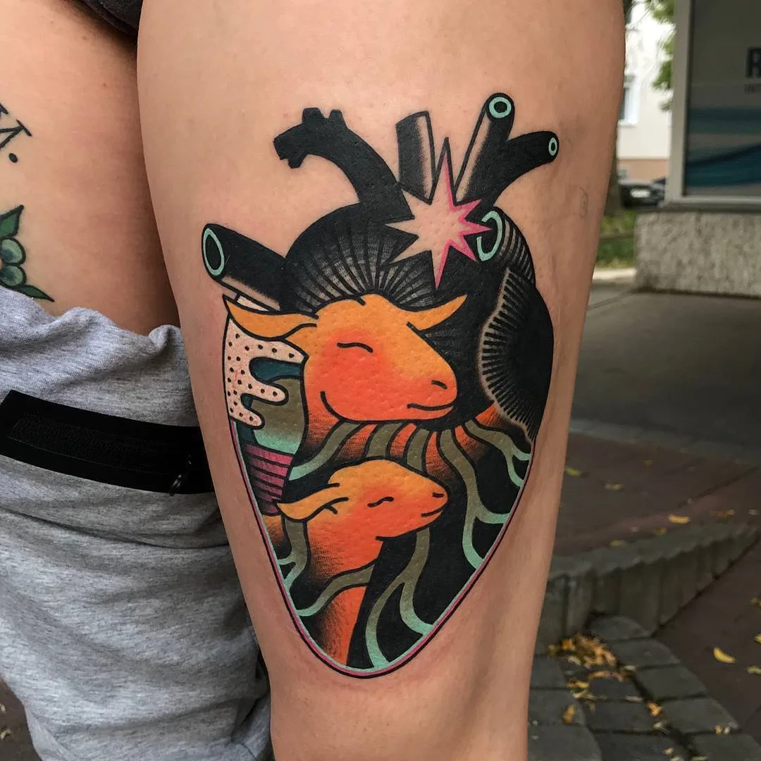 Tattoo artist David SZ, color authors style surrealistic tattoo, traditional, psychedelic | Bratislava, Slovakia