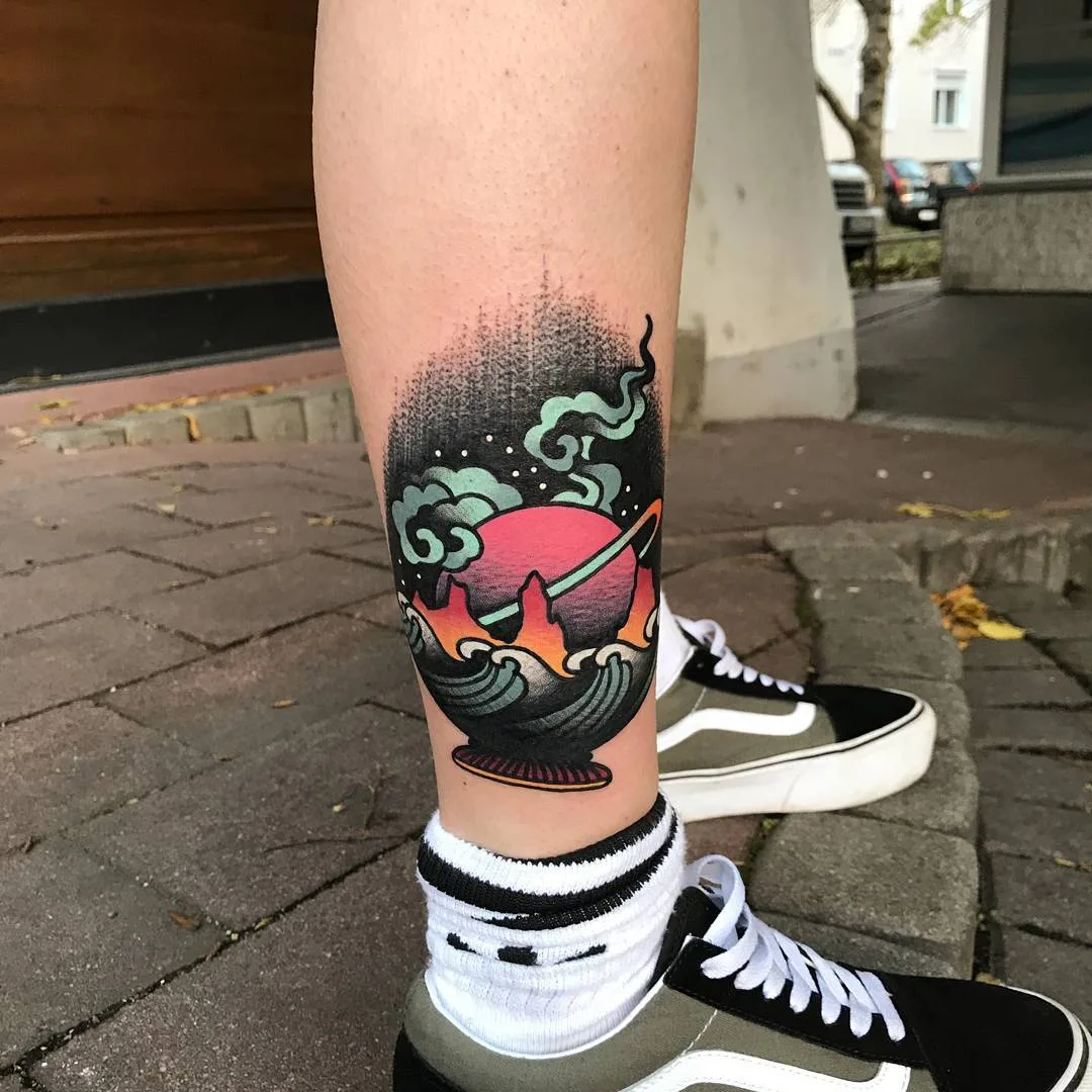 Tattoo artist David SZ, color authors style surrealistic tattoo, traditional, psychedelic | Bratislava, Slovakia