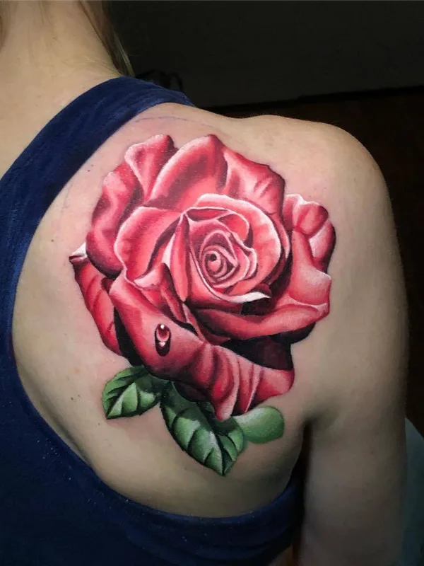 female color realism 타투 부위 shoulder blade #27583 | 타투이스트 Jose Guevara Morales