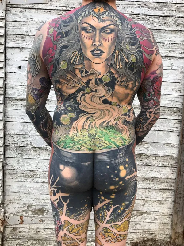 color realism 纹身 在 full body #27691 | 纹身师 Samantha Smith