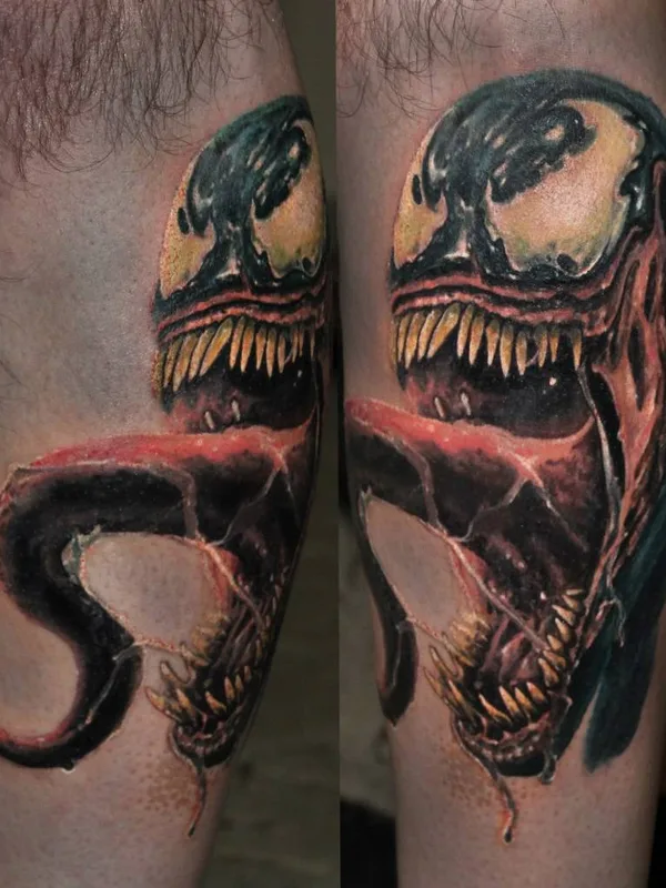 color realism tatuaje en calf #27719 | Tatuador Артём Артёменков