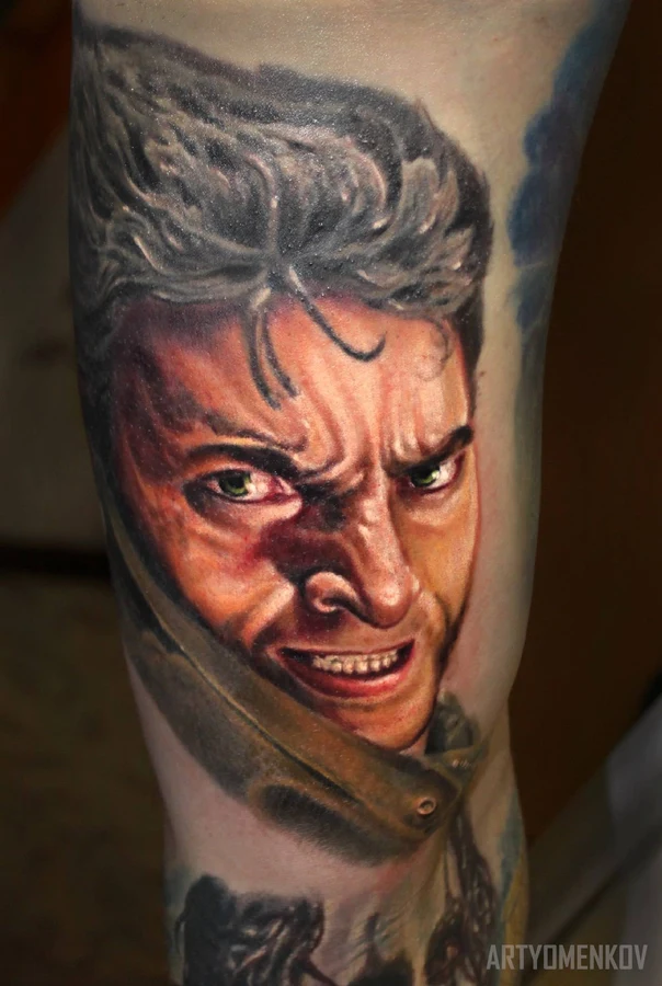 Реализм Face tattoo на Предплечье
