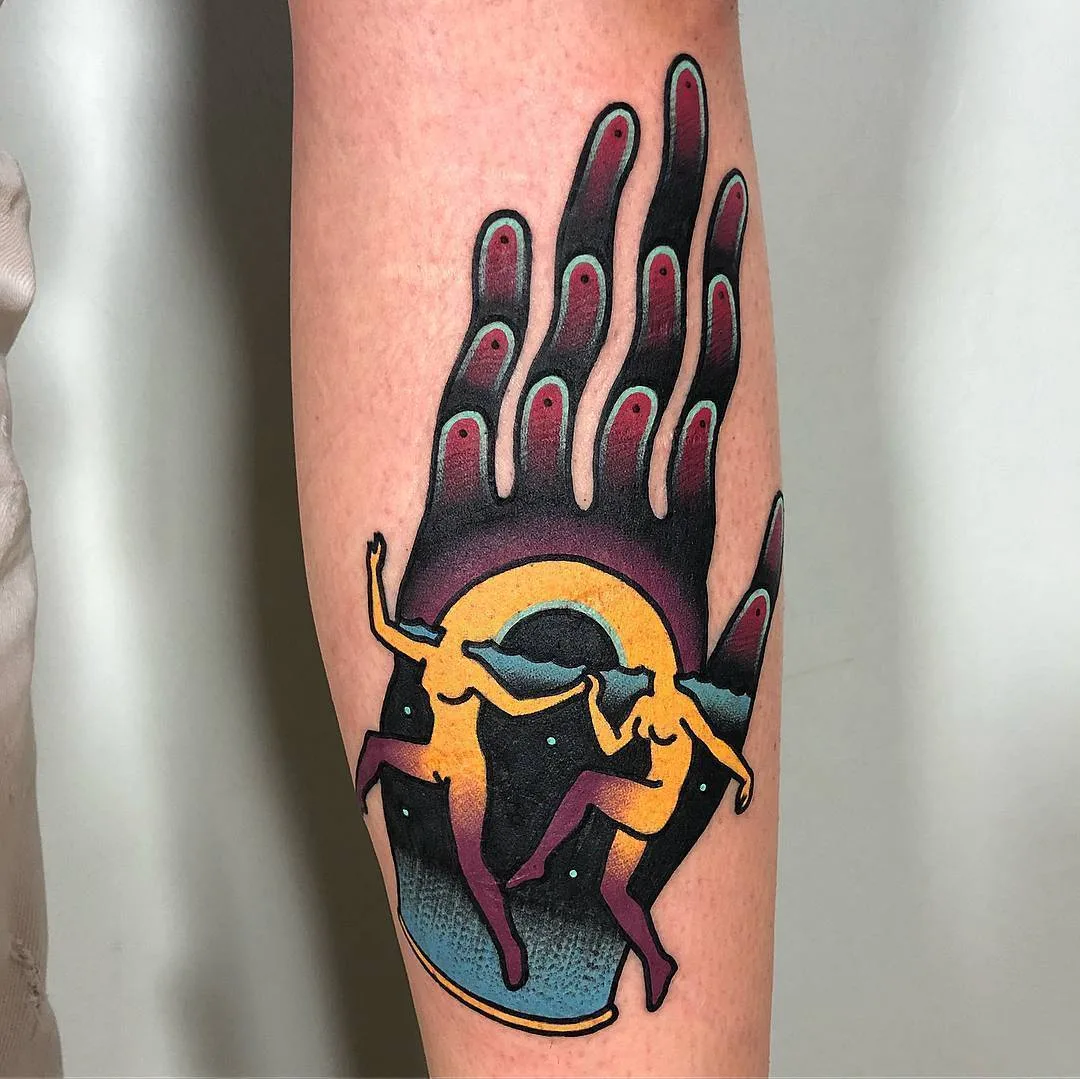 Tattoo artist David SZ, color authors style surrealistic tattoo, traditional, psychedelic | Bratislava, Slovakia