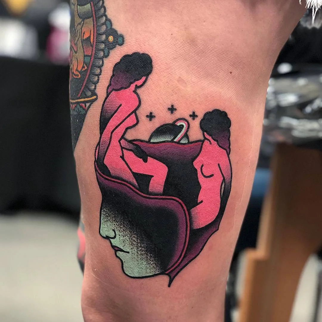 Tattoo artist David SZ, color authors style surrealistic tattoo, traditional, psychedelic | Bratislava, Slovakia