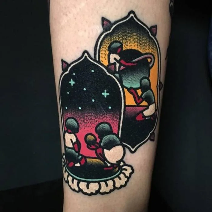 Tattoo artist David SZ, color authors style surrealistic tattoo, traditional, psychedelic | Bratislava, Slovakia