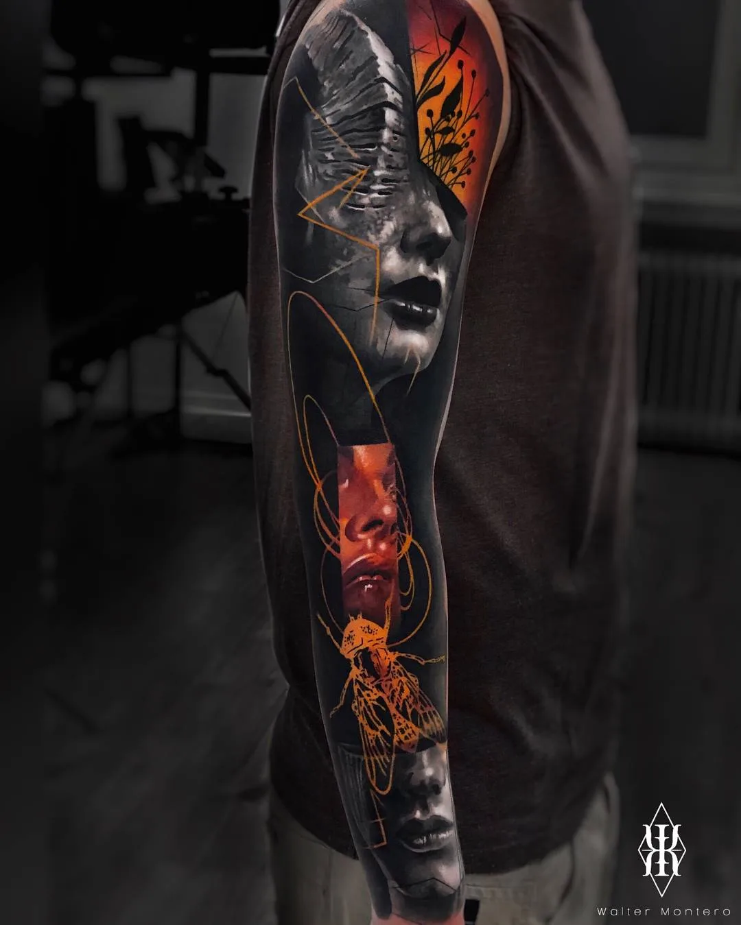 Tattoo artist Walter Montero, color surrealistic tattoo realism | Paderborn, Germany