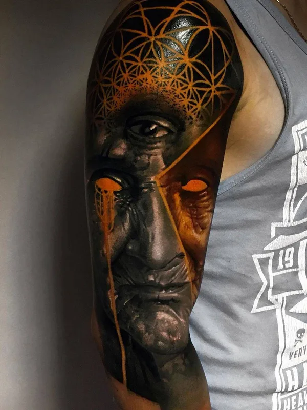color realism 纹身 在 full sleeve #34358 | 纹身师 Waler Montero
