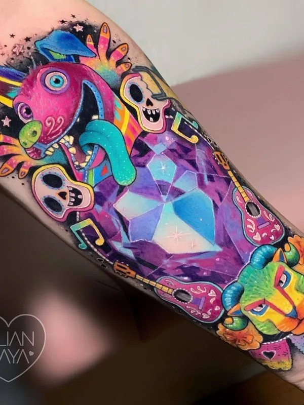 color illustrative Tatuaggio su forearm #34534 | Tatuatore Lilian Raya
