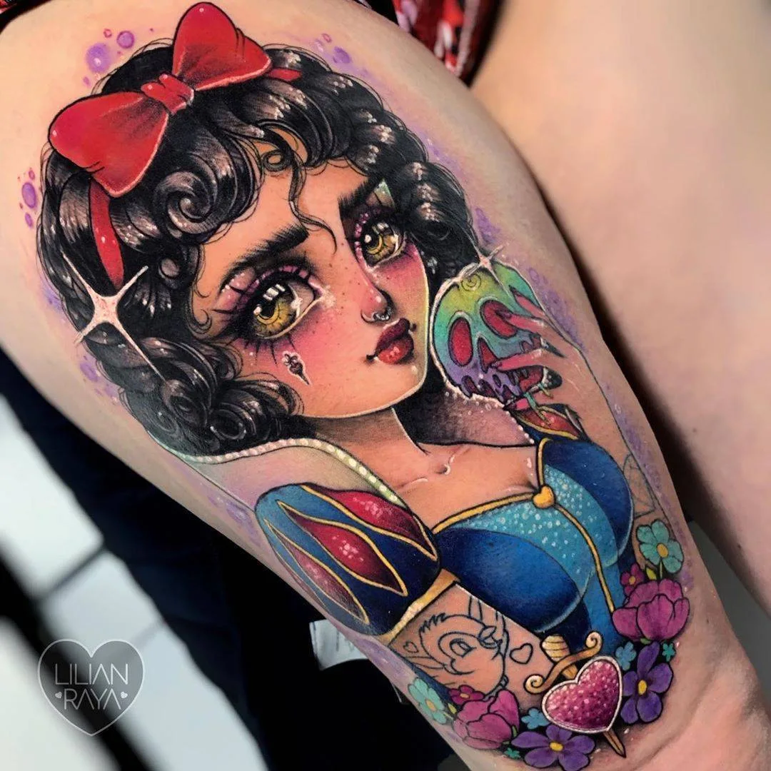 Tattoo artist Lilian Raya, bright color neo traditional tattoo | M&eacute;xico, Mexico