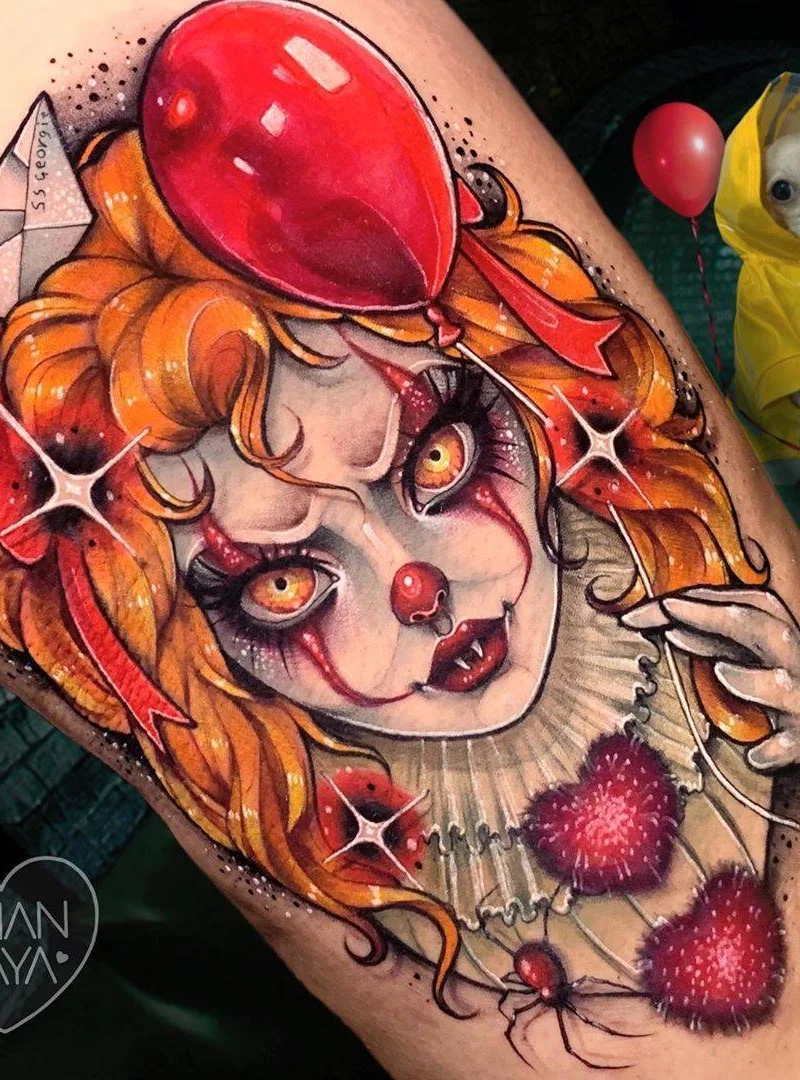 Anime Transformation of Neo Traditional Tattoo by Lilian Raya
