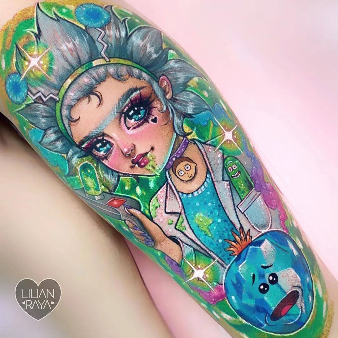 Tattoo artist Lilian Raya, bright color neo traditional tattoo | M&eacute;xico, Mexico