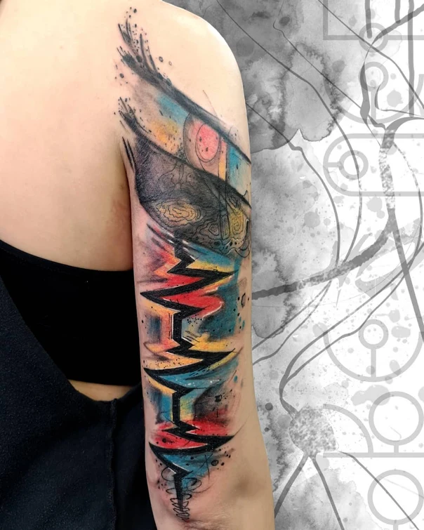 Abstract Abstract tattoo on Upper Arm