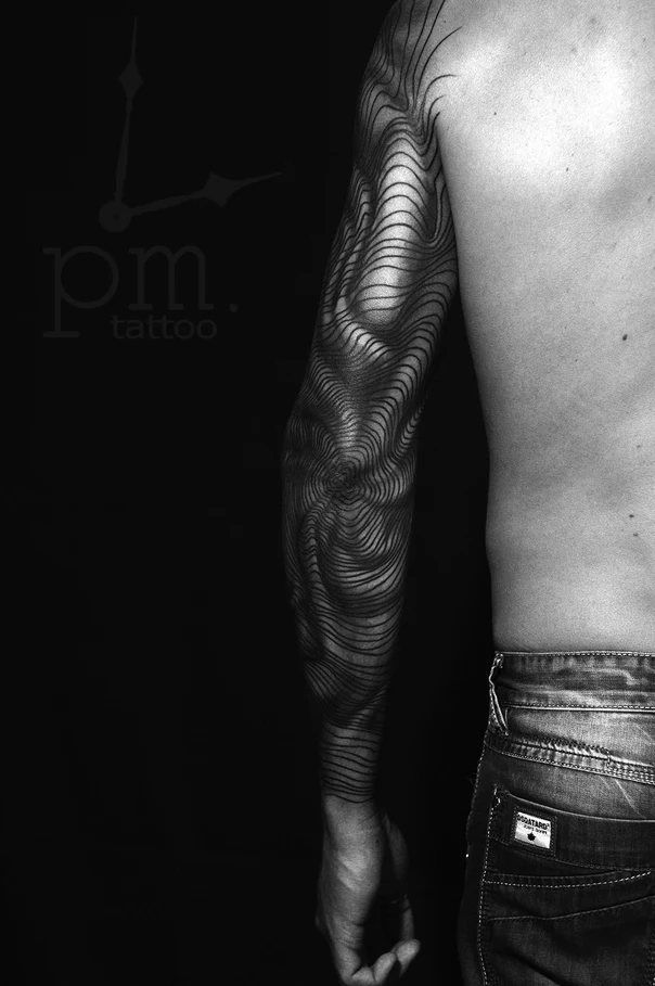Геометрия Abstract tattoo на Полный рукав
