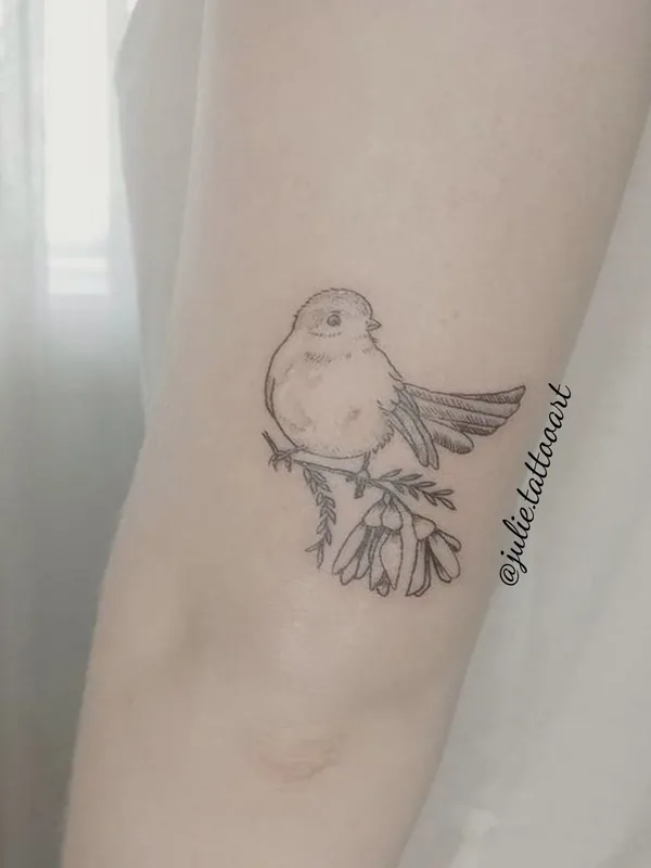 black fineline tattoo auf forearm #38385 | Tätowierer Juliane Visser