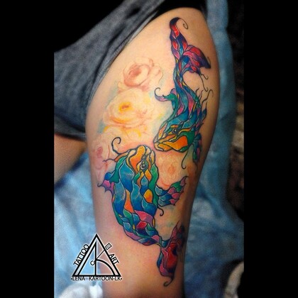 Тату эскиз #38465 Тату мастер Елена Кузнецова