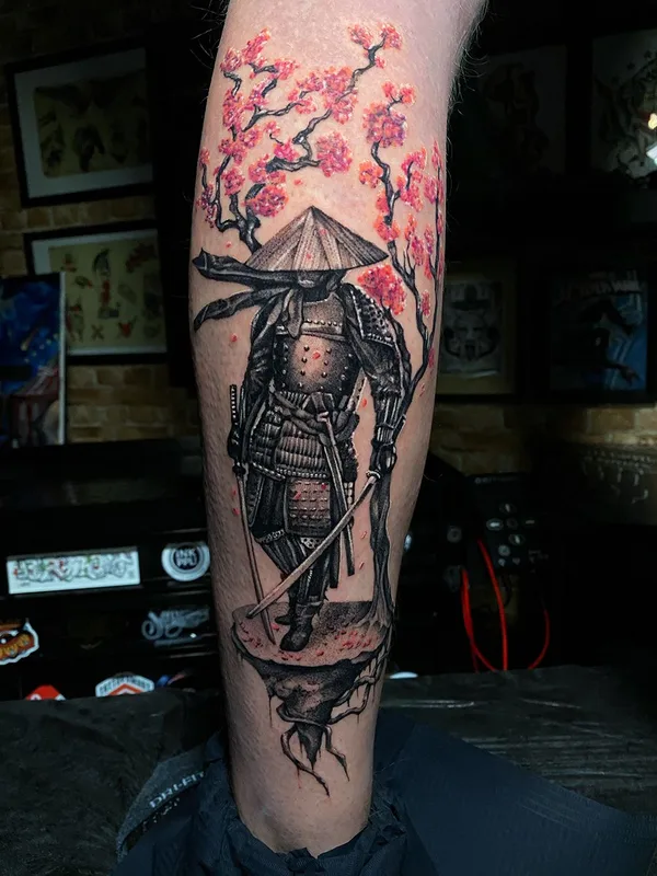 color japanese Tatuaggio su calf #38490 | Tatuatore Евгений Сердюк