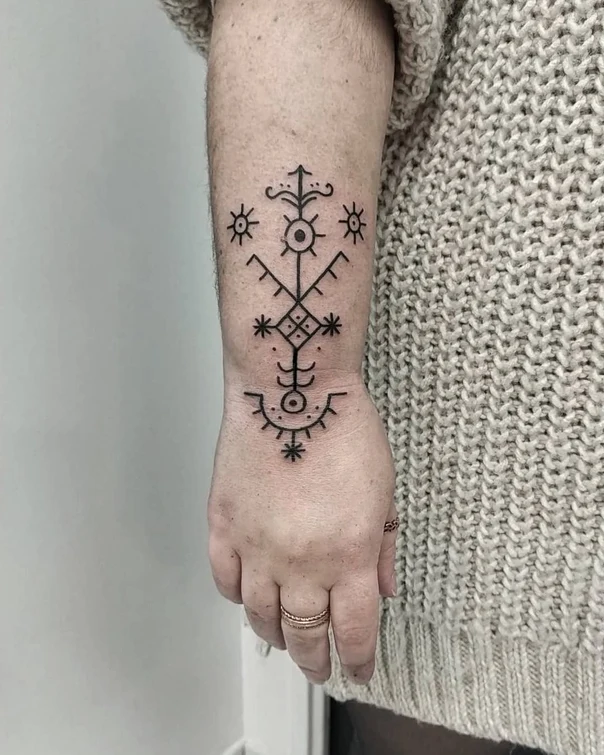 Linework Geometric, Symbolic tattoo on Forearm
