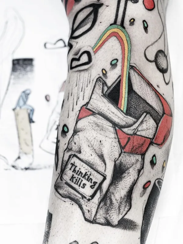 color sketch татуировка на forearm #46609 | Тату мастер Conio