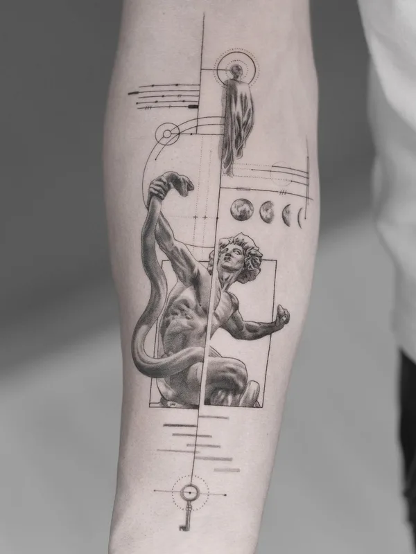 black and grey realism Tatuaggio su forearm #46926 | Tatuatore Evan Summers
