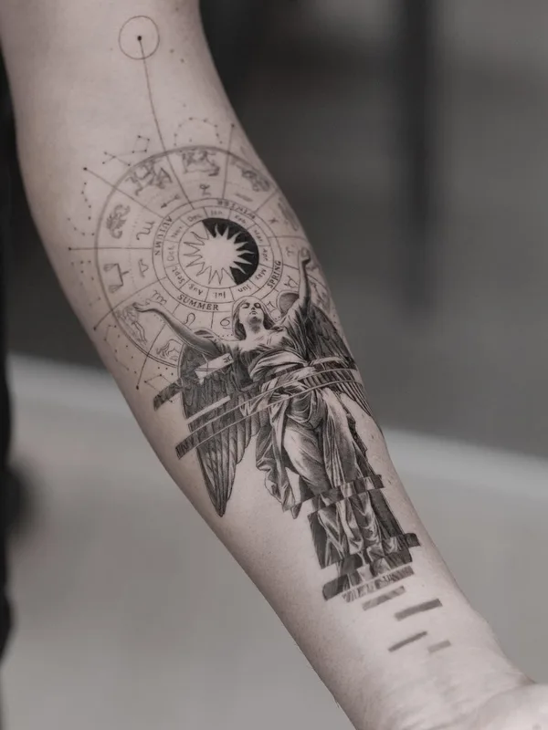 black and grey black and grey Tatuaggio su forearm #46921 | Tatuatore Evan Summers