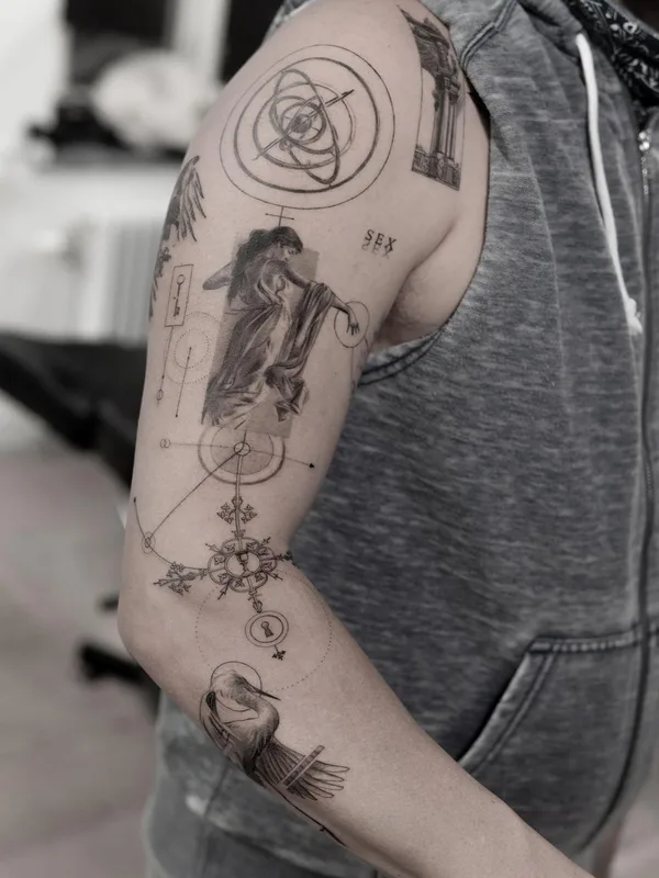black and grey sketch Tatuaggio su forearm #46922 | Tatuatore Evan Summers