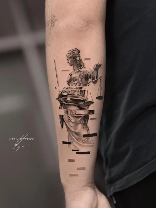 black and grey realism Tatuaggio su forearm #46917 | Tatuatore Evan Summers