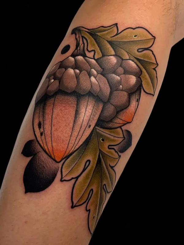 color neo traditional 纹身 在 forearm #46946 | 纹身师 Артём Лебедев